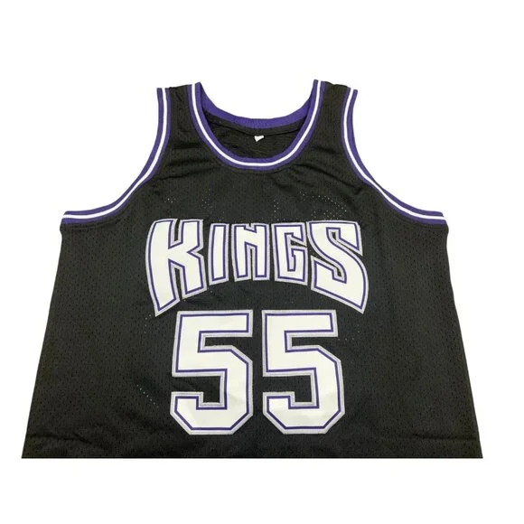 New Sacramento Kings #55 Jason Williams Basketball Jersey Stitched BLACK - Picture 3 of 5